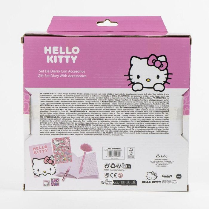 Hello Kitty Diario Secreto Set de Escritura y Actividades Multicolor para Niños y Niñas +3 años (23.5 x 25.0 x 5.5 cm) 1 Hello Kitty Diario Secreto Set de Escritura y Actividades Multicolor para Niños y Niñas +3 años (23.5 x 25.0 x 5.5 cm) 1
