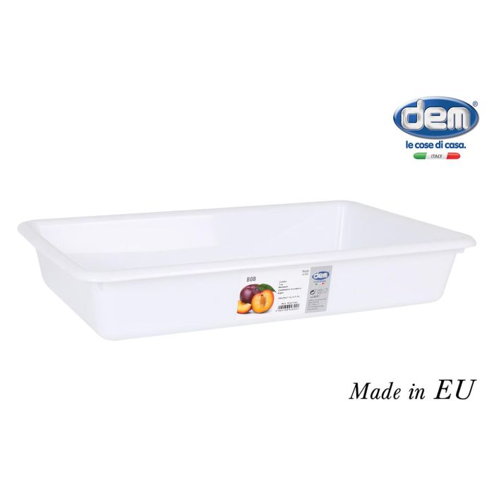 Cubeta Blanca 44x29x7.5 cm 5.8L - Dem (12 Unidades) Cubeta Blanca 44x29x7.5 cm 5.8L - Dem (12 Unidades)