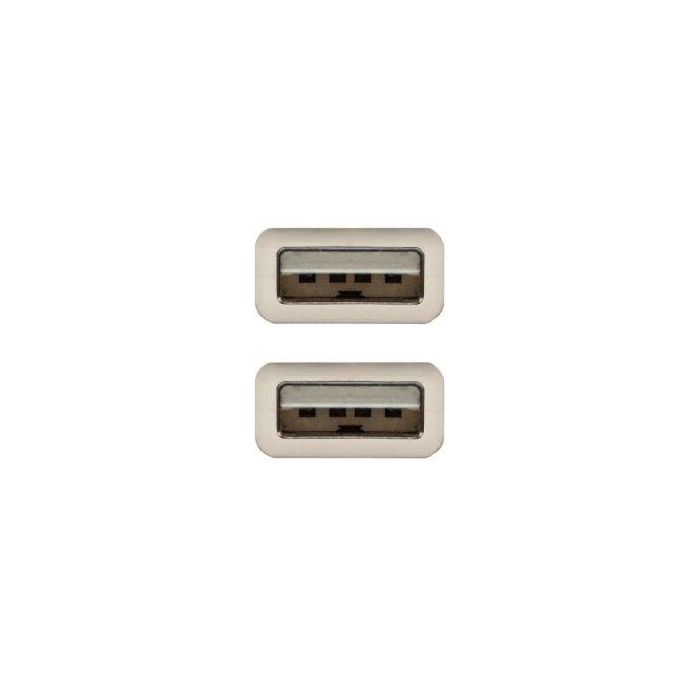 Nanocable Cable USB 2.0 con Conectores Tipo A Macho (A-M-A-M) 1 Metro Color Beis RoHS y 100% Testado 2 Nanocable Cable USB 2.0 con Conectores Tipo A Macho (A-M-A-M) 1 Metro Color Beis RoHS y 100% Testado 2