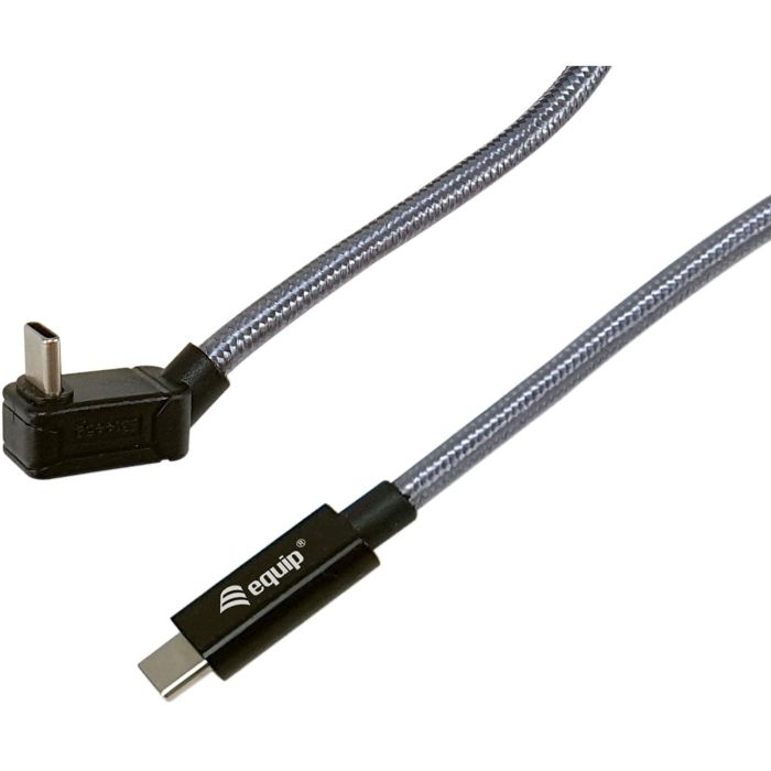 EQUIP Cable USB-C 3.2 Gen 2x2 a USB-C 128422, 2m, 20Gbps, 240W, 4K/60Hz, Plata 1
