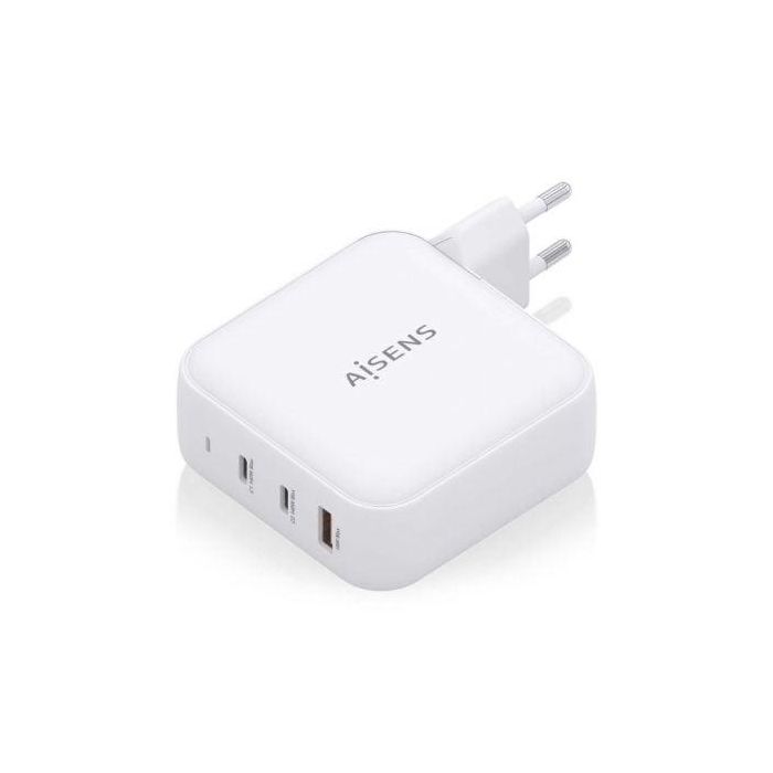 AISENS - CARGADOR GaN 140W, 2xUSB-C PD3.1 QC4.0, 1xUSB-A QC3.0, BLANCO 1 AISENS - CARGADOR GaN 140W, 2xUSB-C PD3.1 QC4.0, 1xUSB-A QC3.0, BLANCO 1