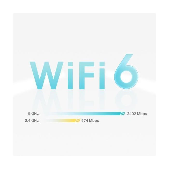 TP-Link Wi-Fi 6, AX3000, 2.4/5 GHz, 2×2 MU-MIMO, 3x 1G RJ-45, 12V, 110x110x114 mm, 3-pack 5 TP-Link Wi-Fi 6, AX3000, 2.4/5 GHz, 2×2 MU-MIMO, 3x 1G RJ-45, 12V, 110x110x114 mm, 3-pack 5