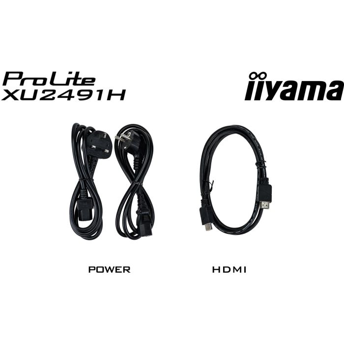 Iiyama ProLite XU2491H-B1 Monitor IPS 24" Full HD, 100Hz, Adaptive Sync, Reducción Luz Azul, HDMI/DisplayPort 2 Iiyama ProLite XU2491H-B1 Monitor IPS 24" Full HD, 100Hz, Adaptive Sync, Reducción Luz Azul, HDMI/DisplayPort 2