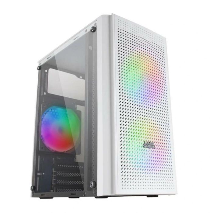 Caja Semitorre ATX Mars Gaming MC300W Blanco RGB