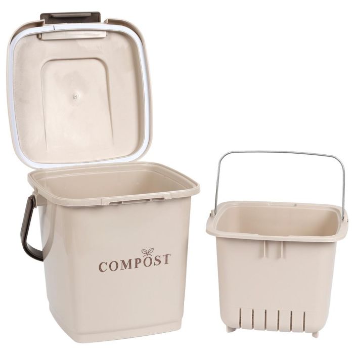 Je cherche une Idee Cubo Compost 8 L con asa y cierre de solapa, de polipropileno, para residuos orgánicos Je cherche une Idee Cubo Compost 8 L con asa y cierre de solapa, de polipropileno, para residuos orgánicos