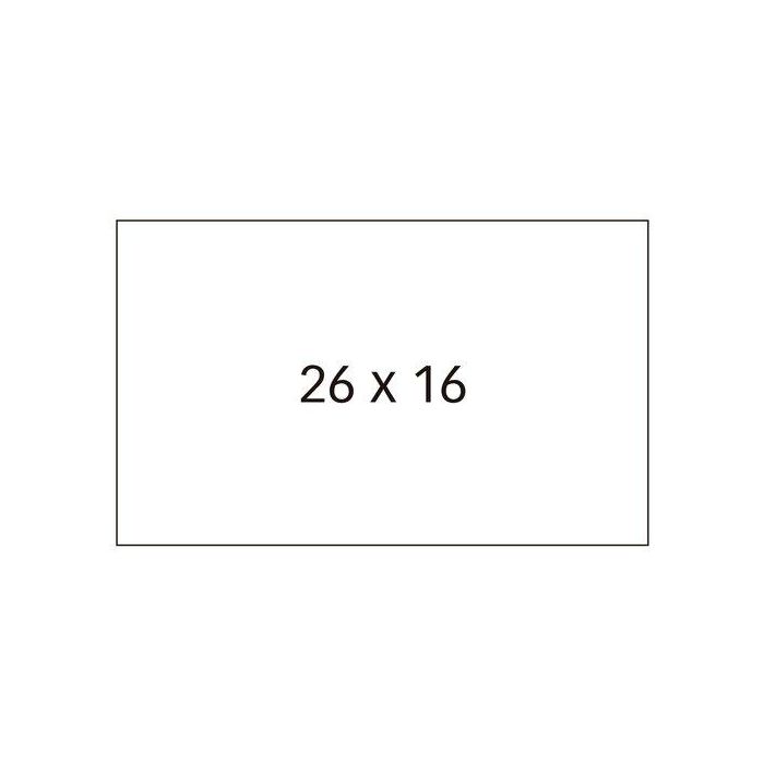 Etiquetas De Precios Apli Adh.Removible 26X16 Mm Blanco Rollo 1.000 Uds. Pack De 6