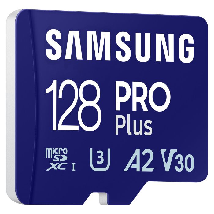 Samsung MB-MD128S Tarjeta MicroSDXC de 128GB, 180MB/s Lectura, 130MB/s Escritura, UHS-I, Clase 10, con Lector USB 2