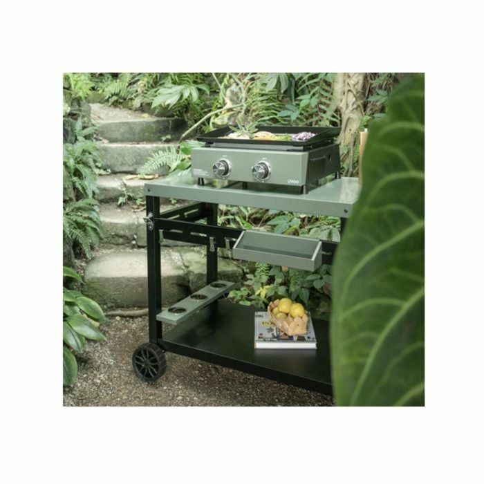 Plancha de gas Livoo 5000w con placa de acero esmaltado de 45,5 x 35,5 cm - DOC323 4