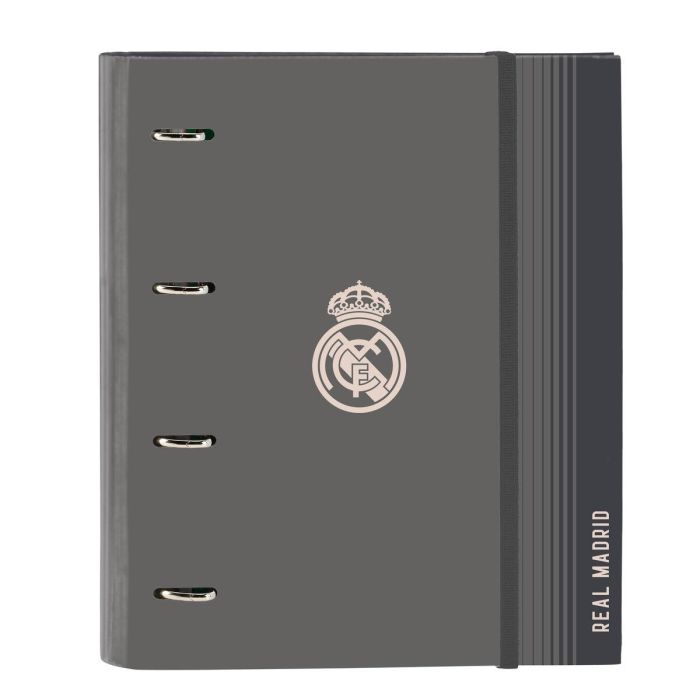 Carpeta de anillas Real Madrid C.F. Gris 27 x 32 x 3.5 cm