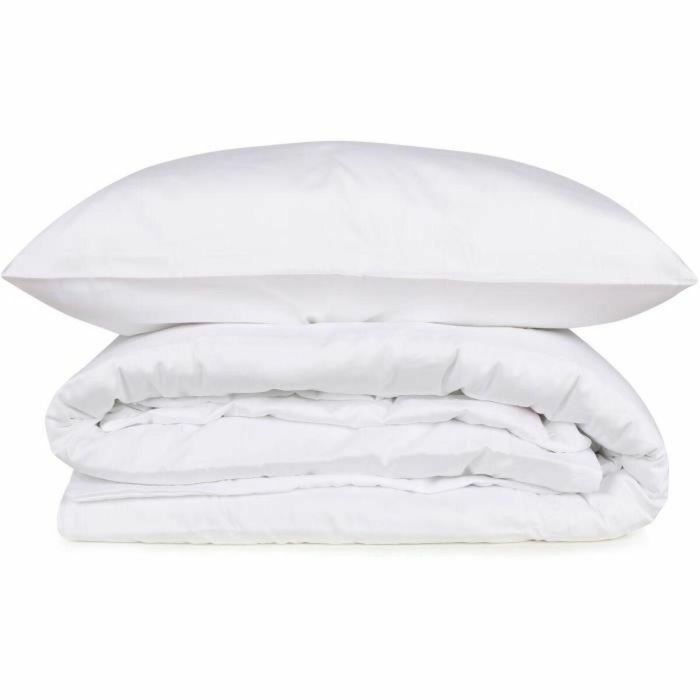 MEN8681875218046 Juego de Cama 100% Algodón Satén Blanco - Funda Nórdica 220x240 cm y 2 Fundas de Almohada 60x60 cm 0 MEN8681875218046 Juego de Cama 100% Algodón Satén Blanco - Funda Nórdica 220x240 cm y 2 Fundas de Almohada 60x60 cm 0