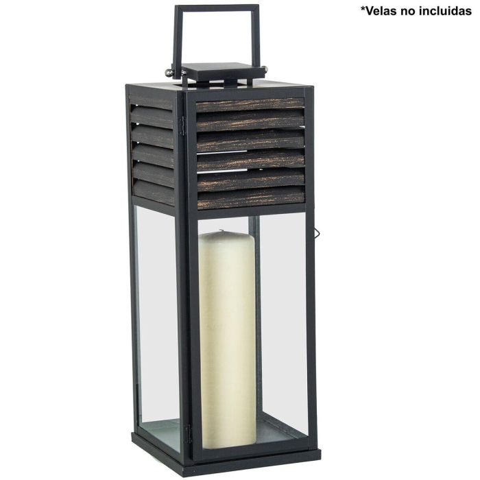 Farol Alexandra House Living Negro Acero 5