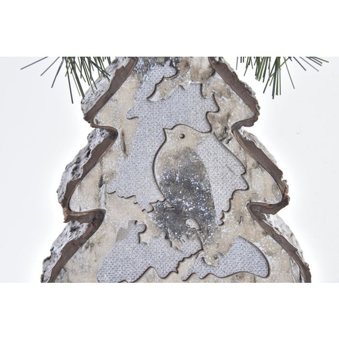 DKD Home Decor Set 4 Colgantes Decoración Navidad Alpina Árbol MDF LED Natural 14cm Alto Surtido 3 DKD Home Decor Set 4 Colgantes Decoración Navidad Alpina Árbol MDF LED Natural 14cm Alto Surtido 3