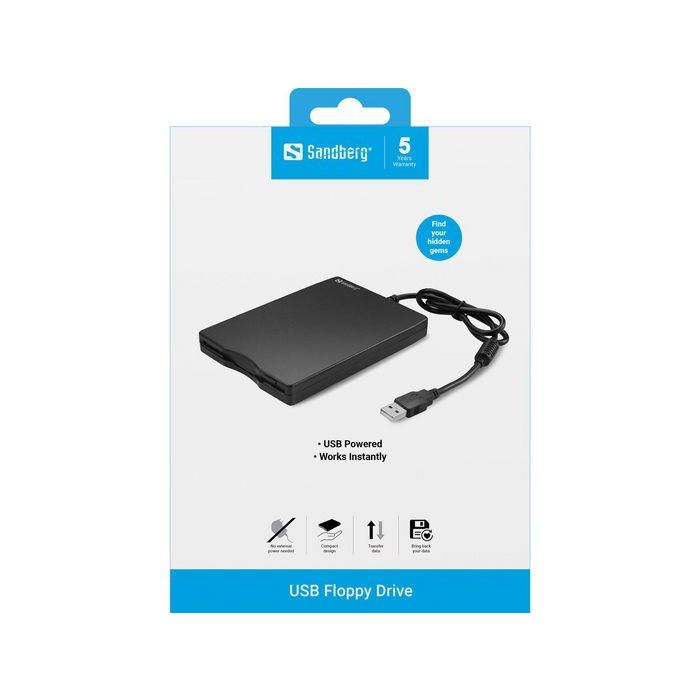 Sandberg USB Floppy Drive para Recuperar Datos de Disquetes 1