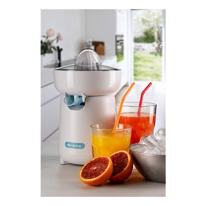 Ariete 417/01 Exprimidor Breakfast Blanco 40W con Boquilla Antigoteo, Ideal para Naranjas, Pomelos y Limones 9