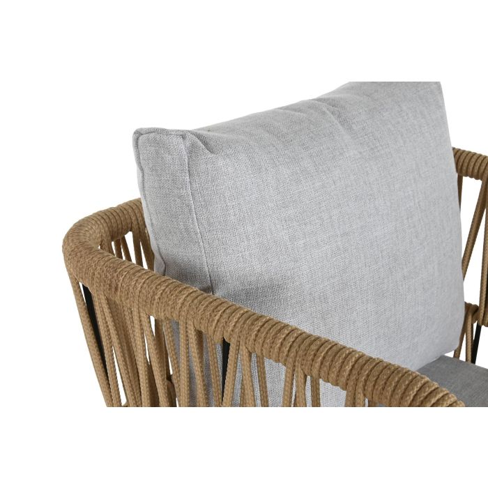 Taburete DKD Home Decor Gris Natural 58 x 100 x 59 cm (4 Unidades) 4 Taburete DKD Home Decor Gris Natural 58 x 100 x 59 cm (4 Unidades) 4