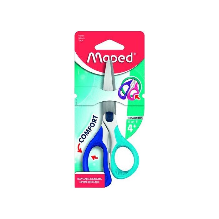 Tijeras Maped Sensoft Asimetrica 13 Cm. Blister 1
