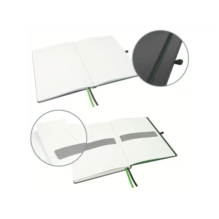 Leitz Cuaderno Complete Tapa Dura DIN A4, 80 Hojas Rayado Horizontal, Color Negro 3