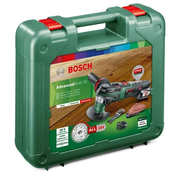 Bosch Herramienta Multifunción AdvancedMulti 18 - 18V 2.5 Ah 2 Bosch Herramienta Multifunción AdvancedMulti 18 - 18V 2.5 Ah 2