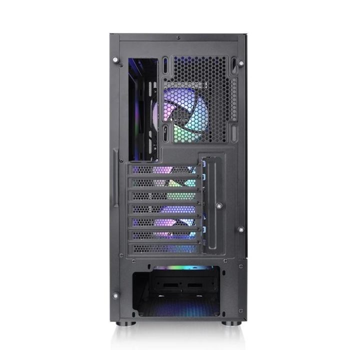 Thermaltake S200 TG ARGB Caja Midi Torre para PC Negra con Panel Lateral de Cristal Templado e Iluminación ARGB 4