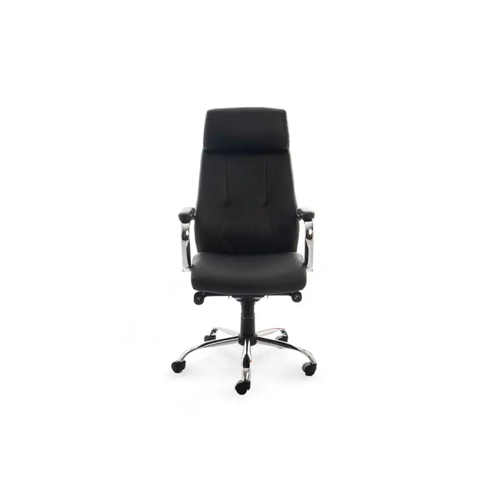 Rocada Silla de Dirección Ergonómica Simil Piel con Brazos Metálicos, Sistema Basculante, Uso Intensivo, Negra, 120x54x54 cm 2 Rocada Silla de Dirección Ergonómica Simil Piel con Brazos Metálicos, Sistema Basculante, Uso Intensivo, Negra, 120x54x54 cm 2