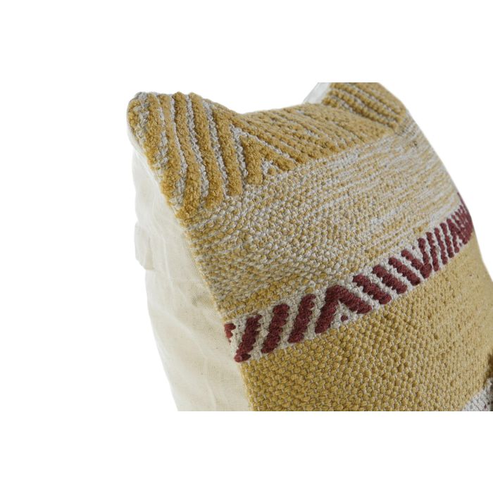 Funda de cojín DKD Home Decor Multicolor Flecos Boho (60 x 60 x 2 cm) 5
