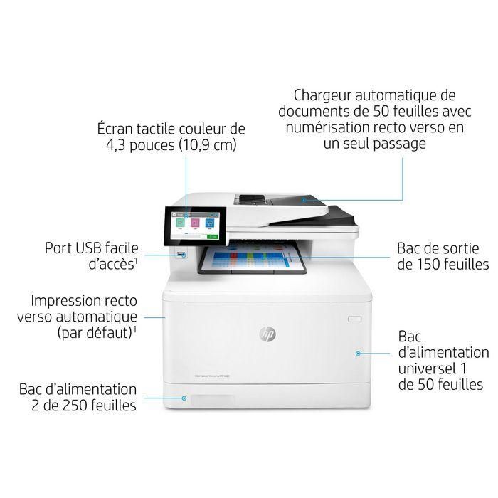 HP Color LaserJet Enterprise M480F Multifunción Impresora Láser Color, Copiadora, Escáner y Fax 23