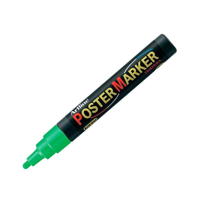 Rotulador Artline Poster Marker Epp-4-Ver Flu Punta Redonda 2 mm Color Verde Fluor 1