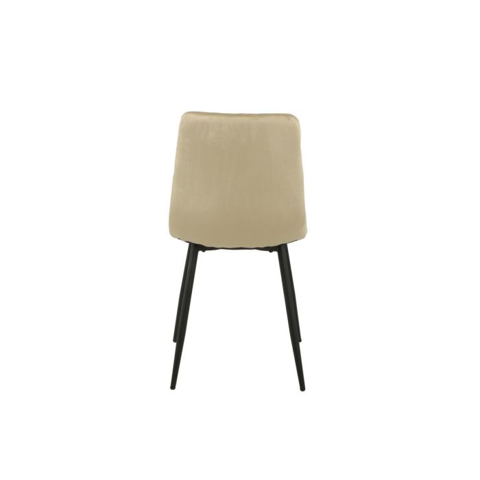 Silla Romimex Beige Terciopelo Metal 45 x 89 x 55 cm 1