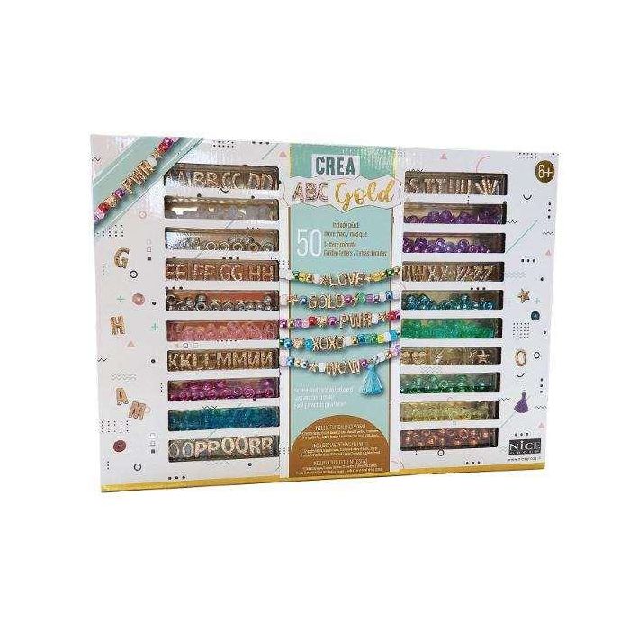 Nice Set Perlas Precious Gold para Crear Tus Propias Pulseras 33x24x3 cm 7