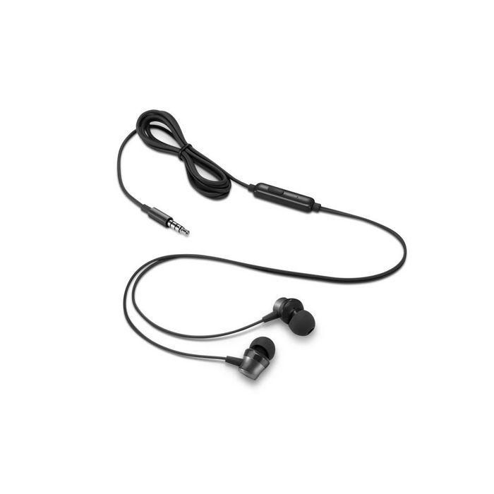 Lenovo Auriculares In-Ear Gen II con Micrófono Integrado, Sonido Potente y Ajuste Cómodo, Negro 1