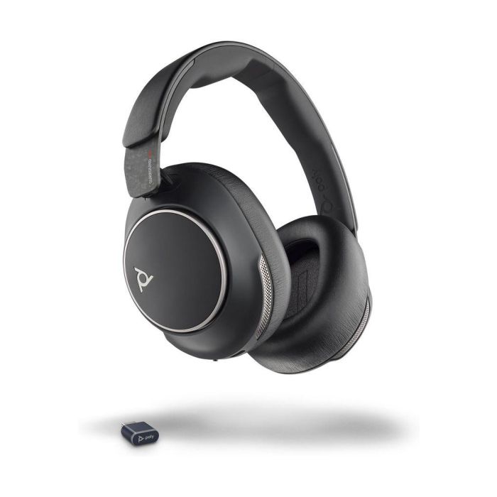 Poly Voyager Surround 80 UC Auriculares Inalámbricos Bluetooth USB-C Diadema Supraaural Negro para Música y Uso Diario 4