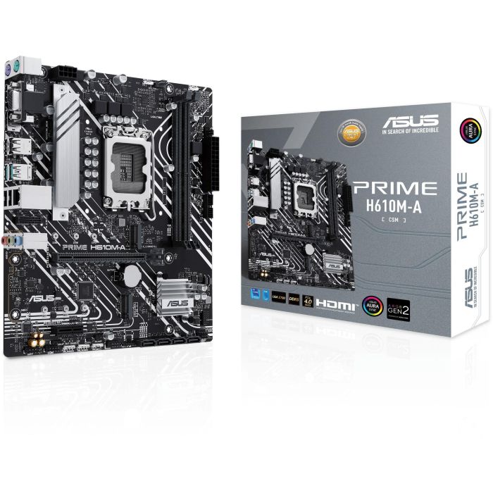 ASUS PRIME H610M-A-CSM 90MB1G20-M0EAYC Placa Base Intel H610 LGA 1700 micro ATX DDR5 para PC 2