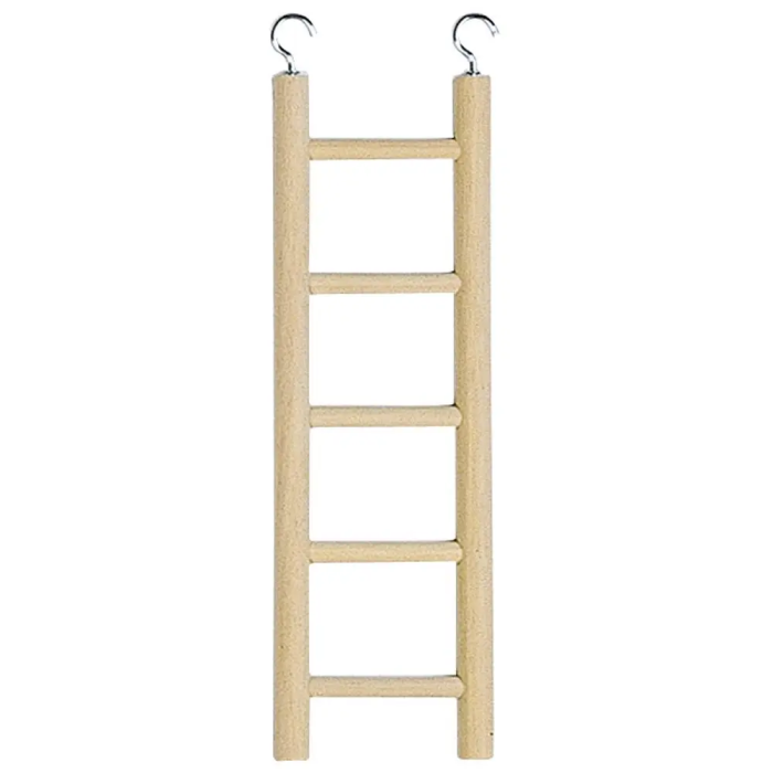 Ferplast Escalera Madera Para Periquitos Cacatuas 7x22,8 cm