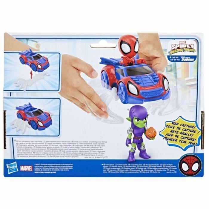 Hasbro HAS5010996221803 Coche Araña de Spidey, Vehículo Juguete Preescolar de la Serie Marvel Spidey y sus Amigos Extraordinarios 1