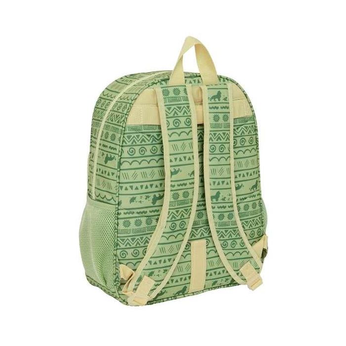 Mochila Escolar Mufasa Verde Beige 33 x 42 x 14 cm 1