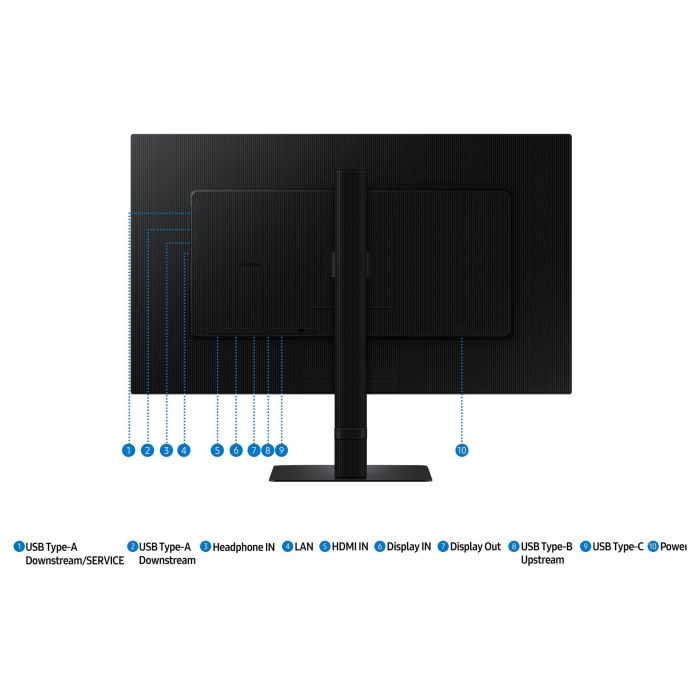 Samsung Monitor ViewFinity S6 S27D600UAU 27" QHD 100Hz IPS Regulable en Altura Negro 7