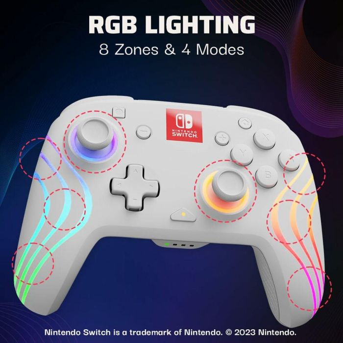 PDP 1699738979179 Gamepad Afterglow Wave con Iluminación RGB y Batería de 2100 mAh para Nintendo Switch 21 PDP 1699738979179 Gamepad Afterglow Wave con Iluminación RGB y Batería de 2100 mAh para Nintendo Switch 21