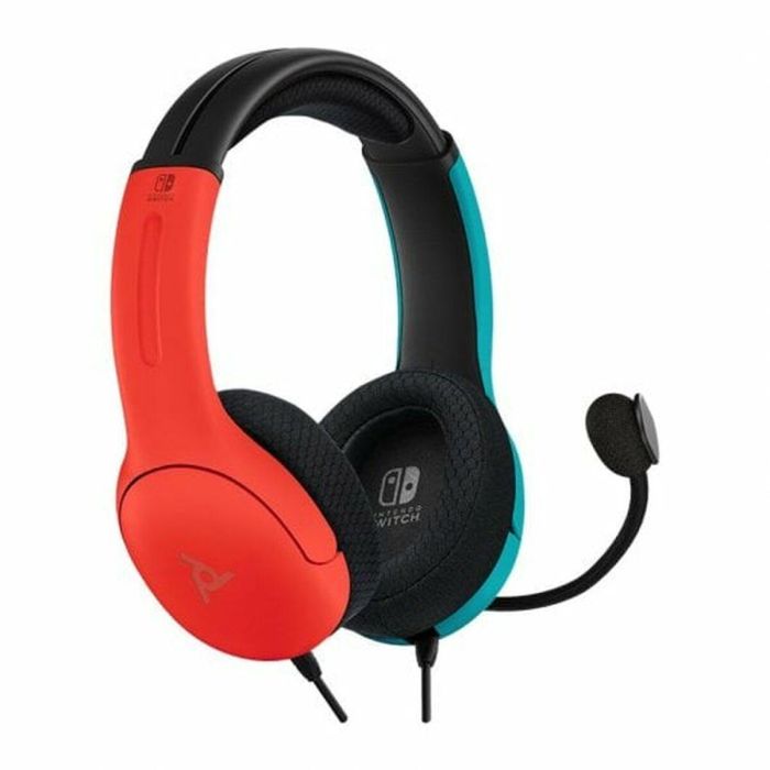 PDP LVL40 Auricular gaming con micrófono flexible y cancelación de ruido, altavoces 40mm, ligero y cómodo para Nintendo Switch azul/rojo 8 PDP LVL40 Auricular gaming con micrófono flexible y cancelación de ruido, altavoces 40mm, ligero y cómodo para Nintendo Switch azul/rojo 8