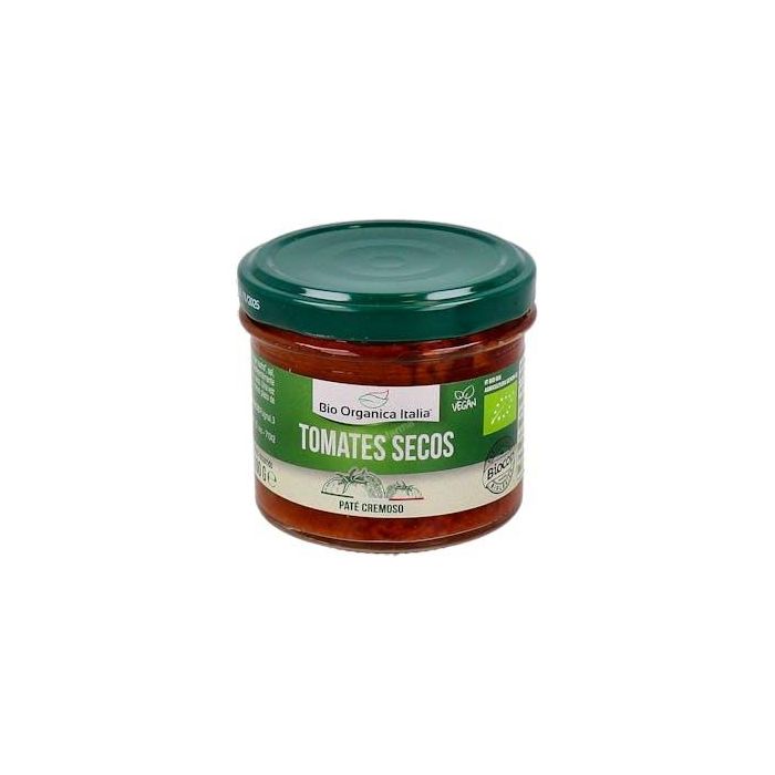 BIO ORGANICA ITALIA Paté de Tomate Seco 100g Bio, ideal para untar, bruschetta, pizzas, platos de carne/pescado