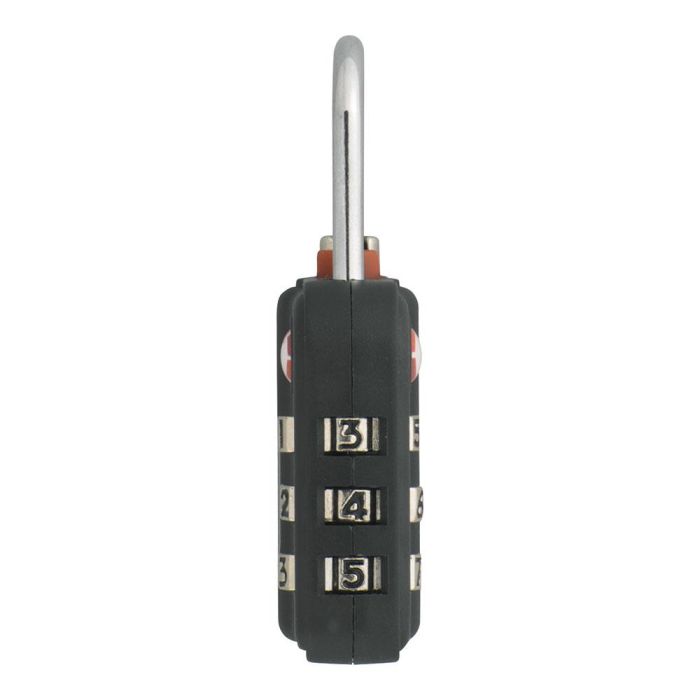 Abus Candado de Combinación Aduanas TSA 30mm, Combinación Reprogramable de 3 Dígitos, 147tsa/30 b 1
