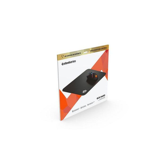 SteelSeries QcK Hard Alfombrilla Gaming 320x270x3mm – Baja Fricción y Control Preciso, Base Antideslizante para Sensores TrueMove 2