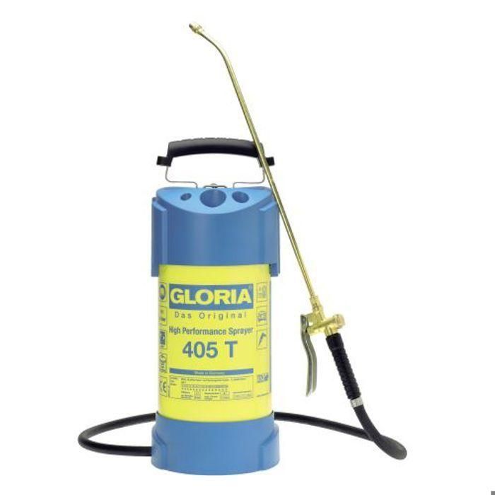 GLORIA - 405 T - Pulverizador de acero de alto rendimiento 5L con boquilla y lanza de latón