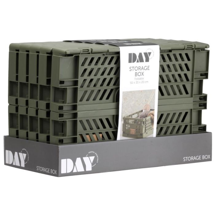 Caja Plegable 50X33 Olive Gree Day 3 Caja Plegable 50X33 Olive Gree Day 3