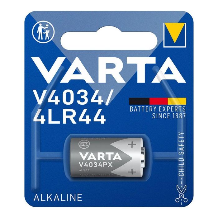 Varta Pila Alcalina V4034PX / 4LR44 6V (Blister 1 Unidad) Ø13x25,2mm Varta Pila Alcalina V4034PX / 4LR44 6V (Blister 1 Unidad) Ø13x25,2mm