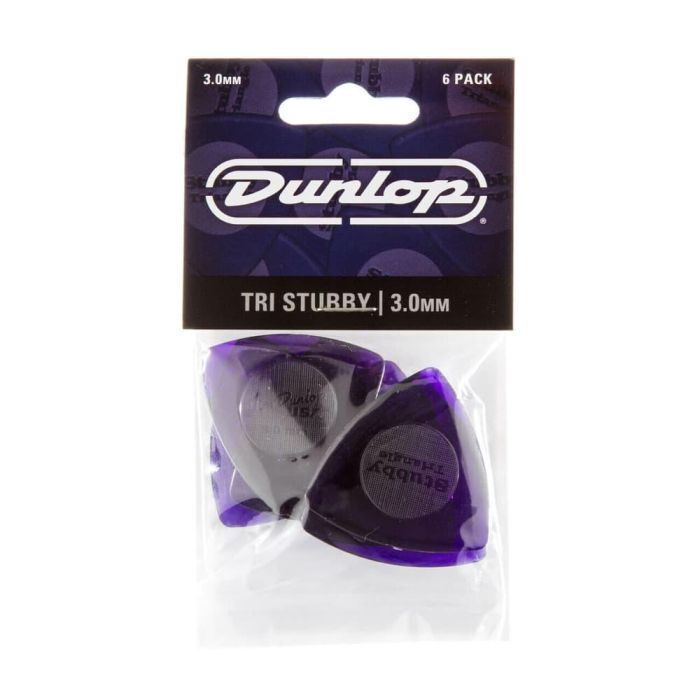 Dunlop Pack 24 Púas Tri Stubby Light Purple - 3.00 Mm 3