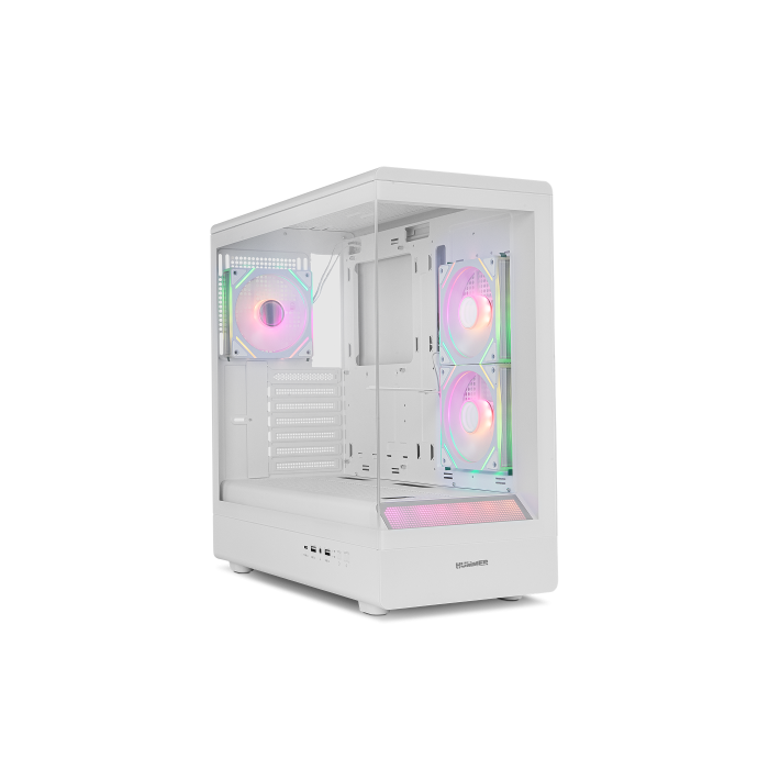 Nox Caja Hummer Signal | Semitorre Frameless Argb Blanco 0 Nox Caja Hummer Signal | Semitorre Frameless Argb Blanco 0