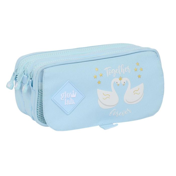 Portatodo Triple Glow Lab Cisnes Azul claro 21,5 x 10 x 8 cm 0 Portatodo Triple Glow Lab Cisnes Azul claro 21,5 x 10 x 8 cm 0