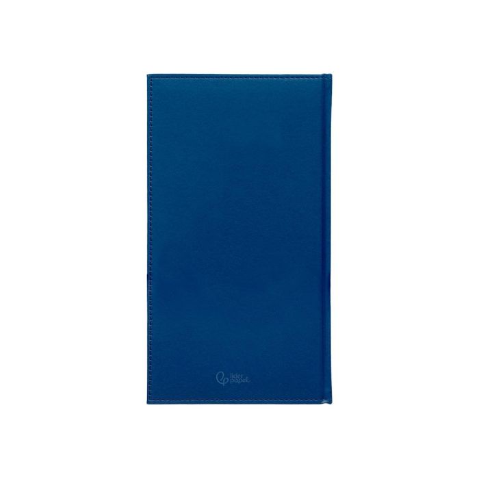 Agenda Encuadernada Liderpapel Creta 80x150 mm 2025 Semana Vista Azul Papel 70 gr 2