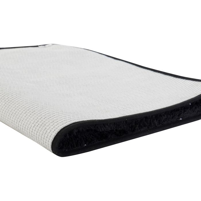 Alfombra DKD Home Decor Negro Blanco 80 x 50 cm 3 Alfombra DKD Home Decor Negro Blanco 80 x 50 cm 3