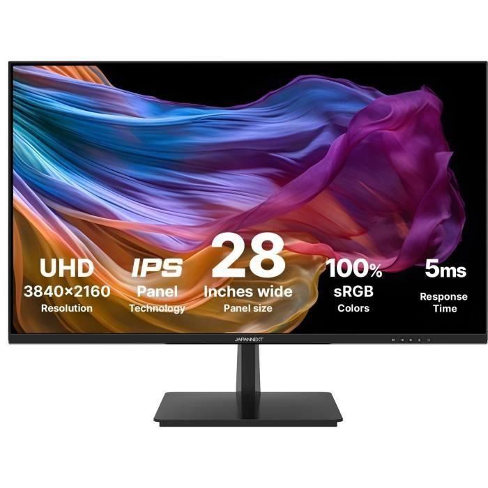 Monitor para PC - JAPANNEXT - 28 4K UHD - IPS - 60Hz - 1 DP 1.2 - 2 HDMI 2.0 Monitor para PC - JAPANNEXT - 28 4K UHD - IPS - 60Hz - 1 DP 1.2 - 2 HDMI 2.0